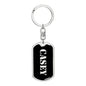 Casey v3 - Luxury Dog Tag Keychain