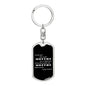 A Single Kiss - Luxury Dog Tag Keychain