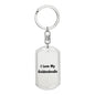 Love My Goldendoodle v4 - Luxury Dog Tag Keychain