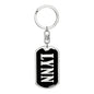 Lynn v02 - Luxury Dog Tag Keychain