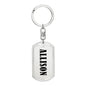 Allison v01 - Luxury Dog Tag Keychain