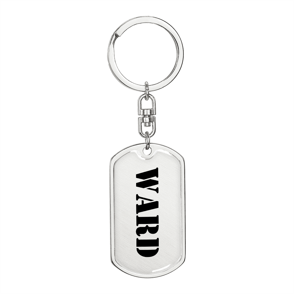 Ward - Luxury Dog Tag Keychain