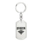 Evelyn v01a - Luxury Dog Tag Keychain