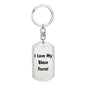 Love My Blaze Ferret - Luxury Dog Tag Keychain