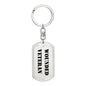Wounded Veteran - Luxury Dog Tag Keychain