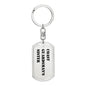 Coast Guardsman's Sister - Luxury Dog Tag Keychain
