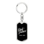 Best Father Since 1998 v3 - Luxury Dog Tag Keychain