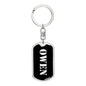 Owen v3 - Luxury Dog Tag Keychain