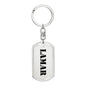 Lamar - Luxury Dog Tag Keychain