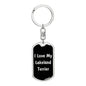 Love My Lakeland Terrier v5 - Luxury Dog Tag Keychain