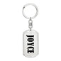 Joyce v01 - Luxury Dog Tag Keychain