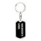 Soldier's Girl v2 - Luxury Dog Tag Keychain