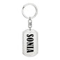 Sonia v01 - Luxury Dog Tag Keychain