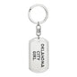 Oklahoma City Girl v4 - Luxury Dog Tag Keychain