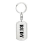 Rudy - Luxury Dog Tag Keychain