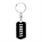 Lorena v02 - Luxury Dog Tag Keychain