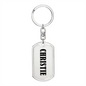 Christie v01 - Luxury Dog Tag Keychain