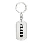 Clark - Luxury Dog Tag Keychain