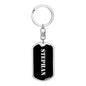 Stephan v3 - Luxury Dog Tag Keychain
