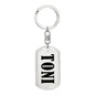 Toni v01 - Luxury Dog Tag Keychain