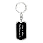 Weimaraner's Home v2 - Luxury Dog Tag Keychain