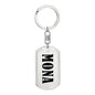 Mona v01 - Luxury Dog Tag Keychain