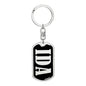 Ida v02 - Luxury Dog Tag Keychain