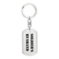 Soldier's Husband - Luxury Dog Tag Keychain