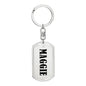 Maggie v01 - Luxury Dog Tag Keychain