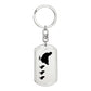 Mama Chicken With 3 Chicks - Luxury Dog Tag Keychain