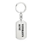 Veteran's Aunt - Luxury Dog Tag Keychain