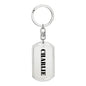 Charlie - Luxury Dog Tag Keychain