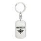 Michelle v01a - Luxury Dog Tag Keychain