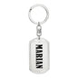 Marian v01 - Luxury Dog Tag Keychain