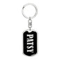 Patsy v02 - Luxury Dog Tag Keychain