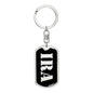 Ira v3 - Luxury Dog Tag Keychain