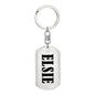 Elsie v01 - Luxury Dog Tag Keychain