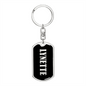 Lynette v02 - Luxury Dog Tag Keychain