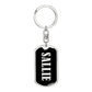 Sallie v02 - Luxury Dog Tag Keychain
