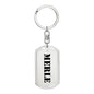 Merle - Luxury Dog Tag Keychain