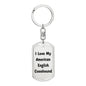 Love My American English Coonhound v4 - Luxury Dog Tag Keychain