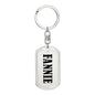 Fannie v01 - Luxury Dog Tag Keychain