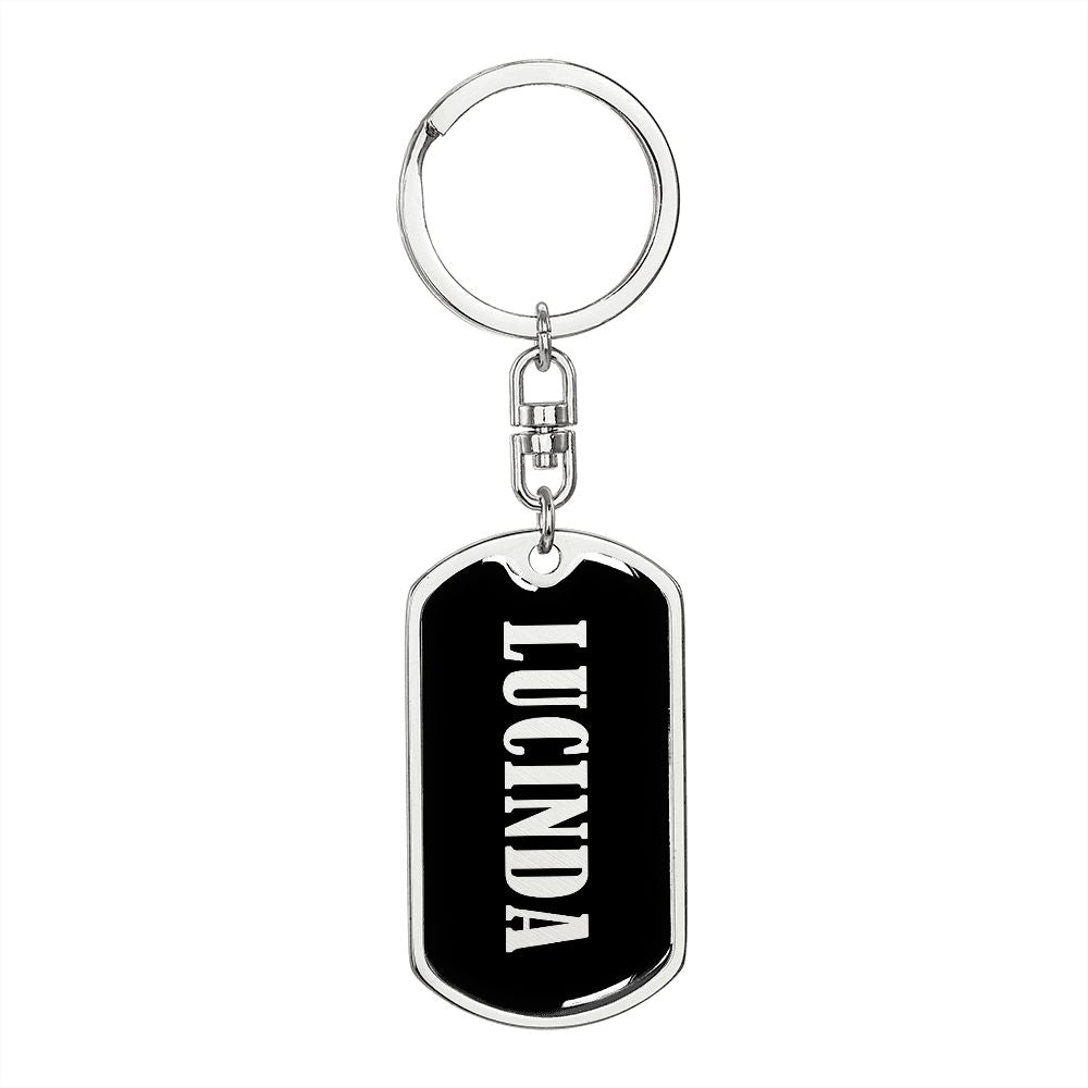 Lucinda v02 - Luxury Dog Tag Keychain