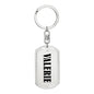 Valerie v01 - Luxury Dog Tag Keychain