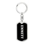 Emmett v3 - Luxury Dog Tag Keychain