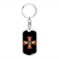 Ukrainian Air Force - Luxury Dog Tag Keychain