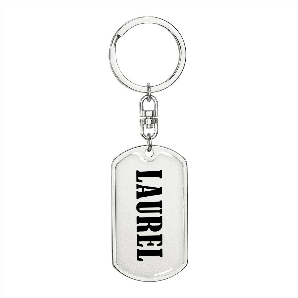 Laurel v01 - Luxury Dog Tag Keychain