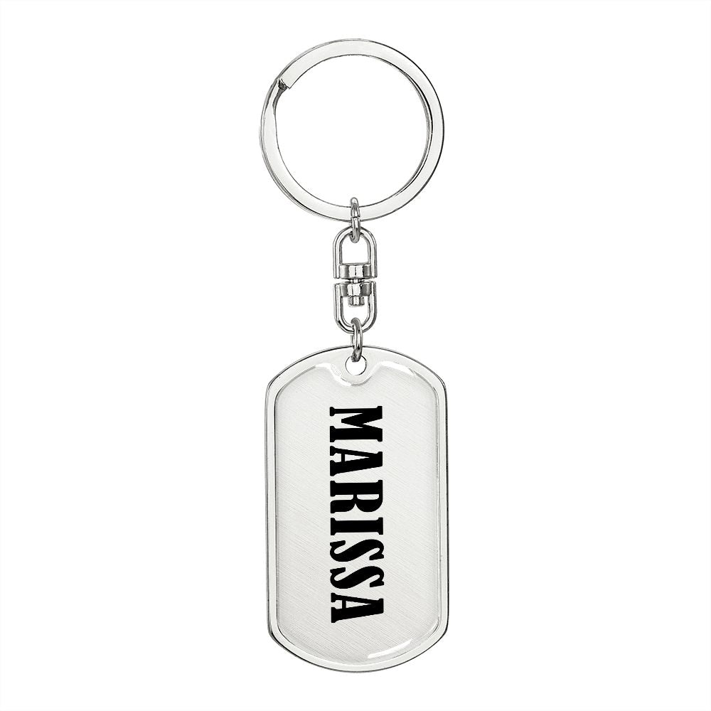 Marissa v01 - Luxury Dog Tag Keychain