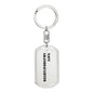 Navy Granddaughter - Luxury Dog Tag Keychain