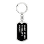 Coast Guard Veteran's Cousin v2 - Luxury Dog Tag Keychain
